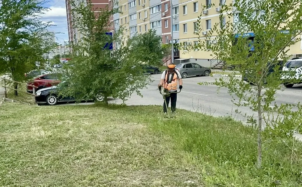 🧹 Продолжается уборка территории района 

В течение суток службой благоустройства проводились работ