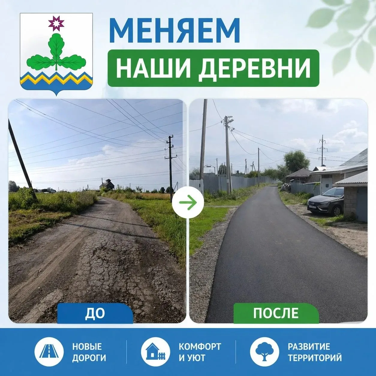 Новая дорога, благодаря активности местных жителей!