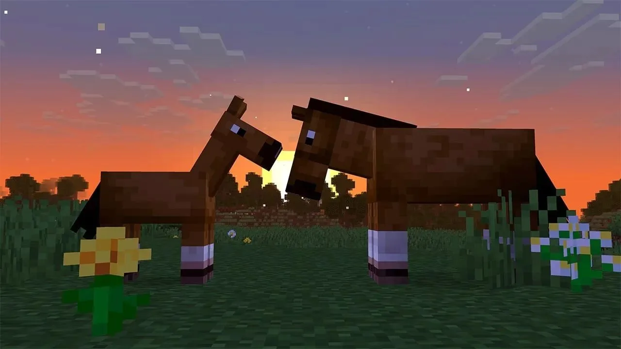 Детеныши лошадей, ослов и мулов получили обновленный внешний вид в Minecraft. Уже досту...