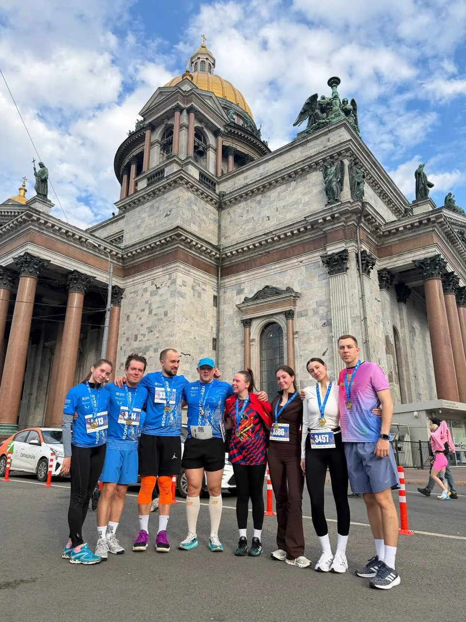 Сегодня команда сотрудников СПбГУПТД пробежала марафон дистанцией 5 км! 🏃