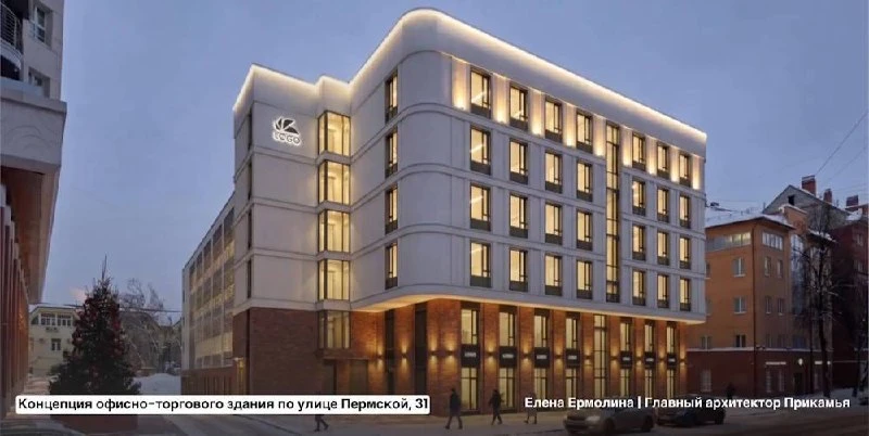 Очередное офисно-торговое здание может появится в центре Перми. 

Шестиэтажный комплекс планируют по
