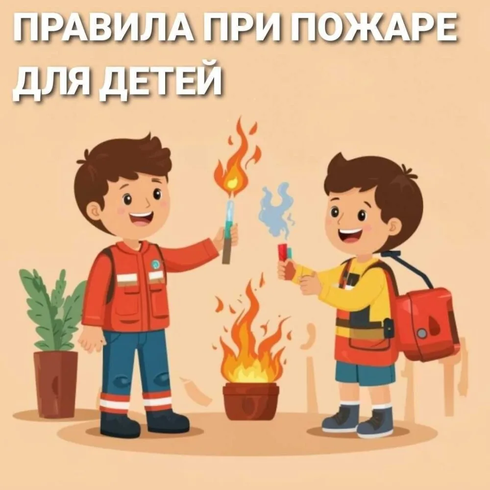 Дети летом часто остаются дома одни. Повторите с ними эти 6 правил пожарной безопасности: