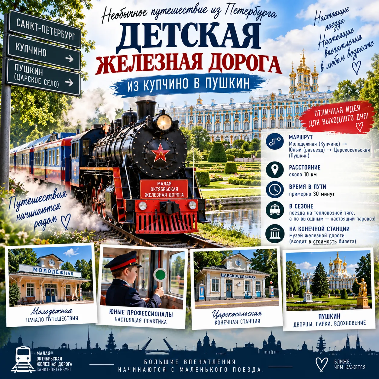 🚂 Петербург, о котором знают не все: из Купчино в Пушкин можно уехать по настоящей дет...