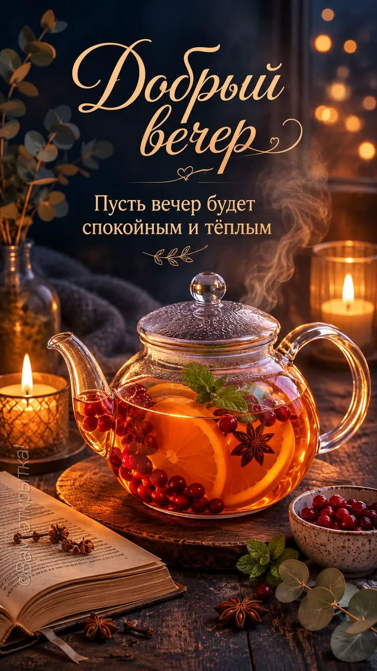 Хорошего вечера! Приятного отдыха! ✨🌹