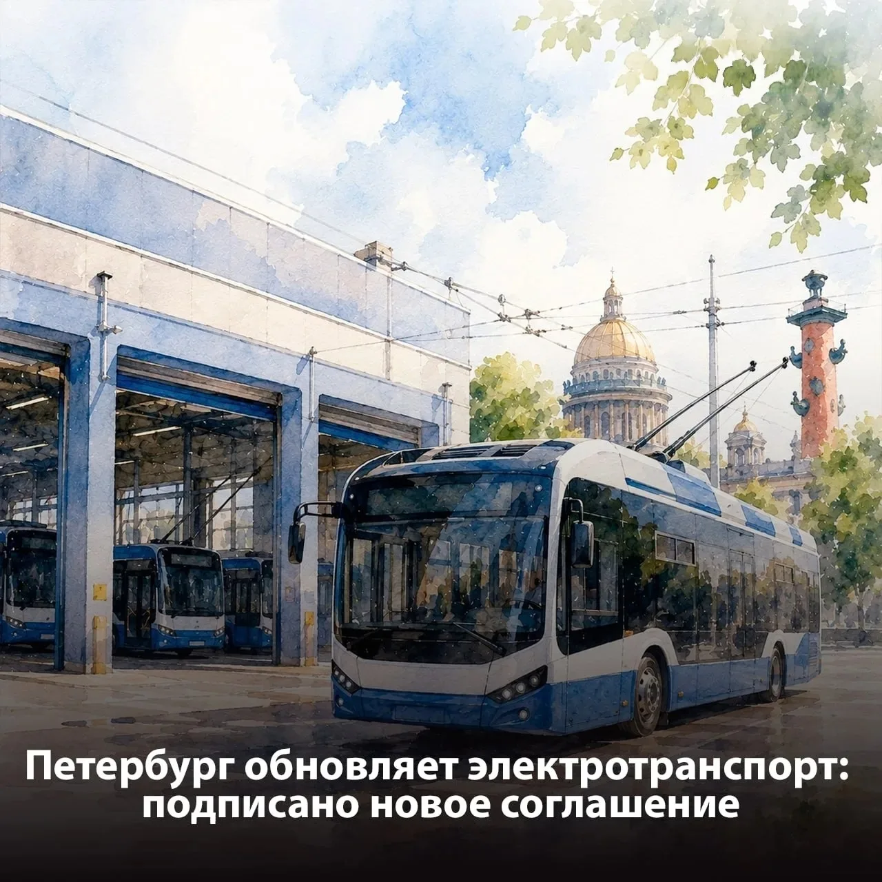 На Васильевском острове появится новый троллейбусный парк