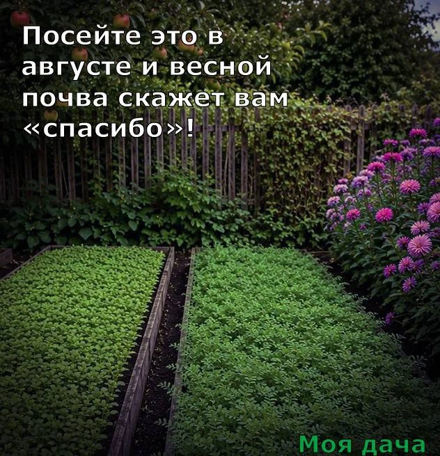 Посейте это в августе и весной почва скажет вам «спасибо» 🌾