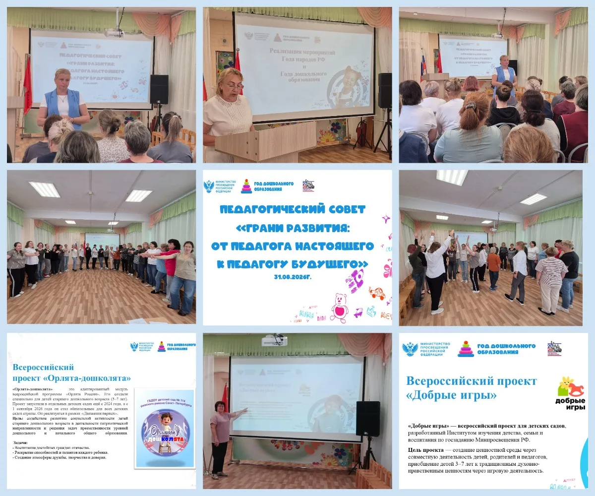 ✅Педагогический совет в ГБДОУ детском саду №114 Невского района Санкт-Петербурга: «Гран...