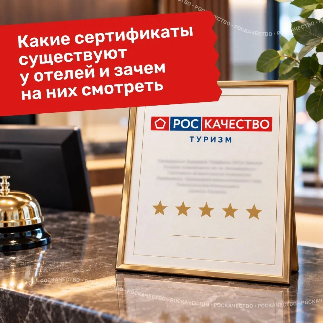 🤔На наличие каких сертификатов у отеля стоит смотреть при бронировании путевки?
