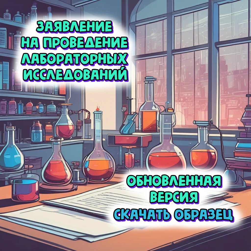 Заявление на проведение лабораторных исследований.