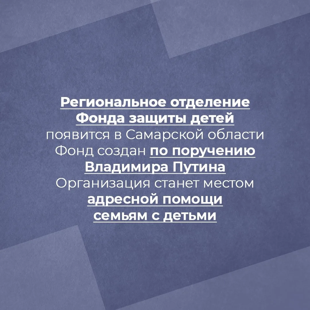 Региональные отделения Фонда защиты детей появятся в России