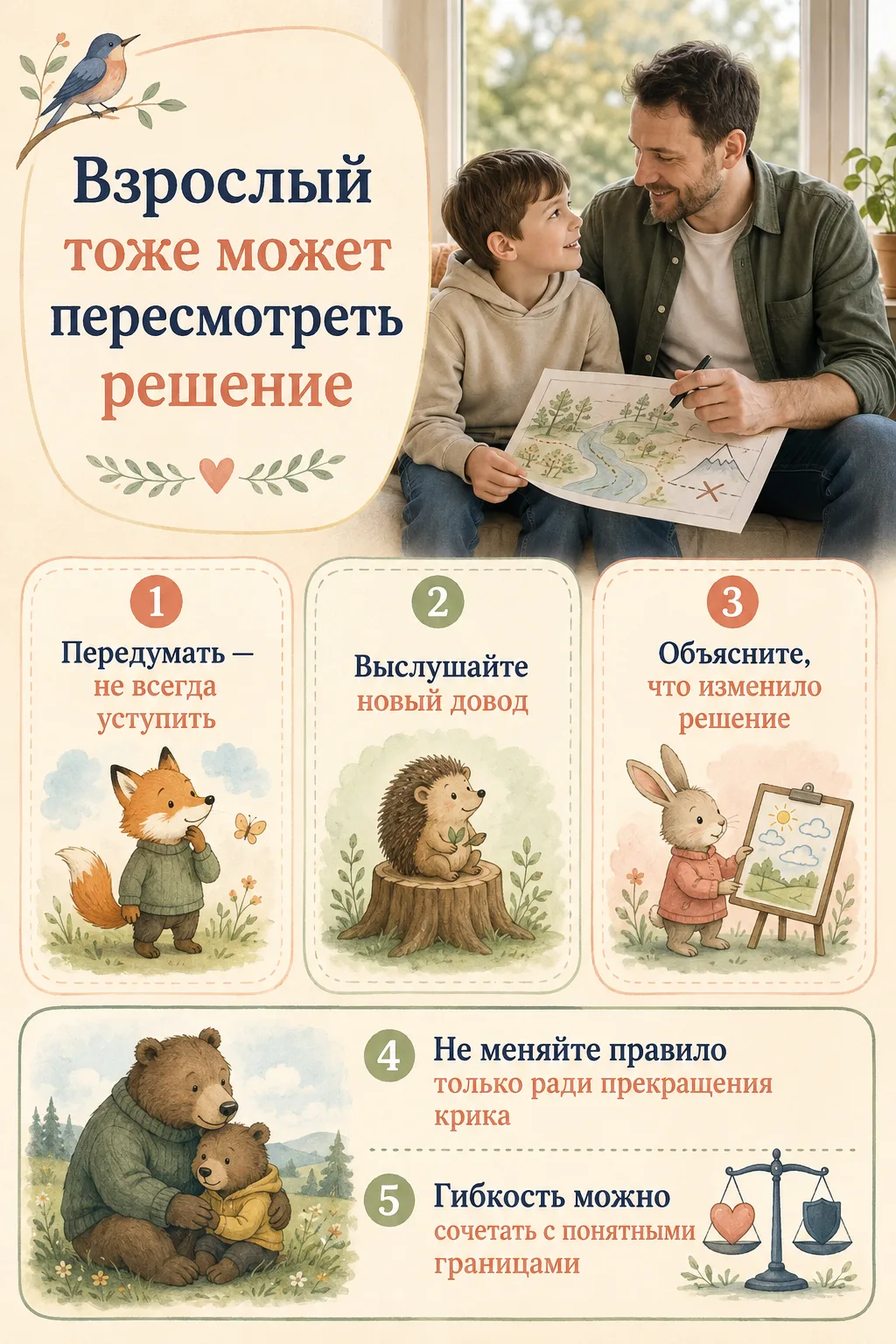 🔄 Взрослый тоже может пересмотреть решение