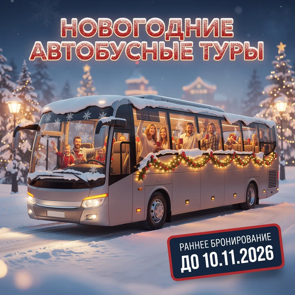 Друзья, пополнили расписание новогодних автобусных туров. До 10 ноября действует РАННЕЕ...