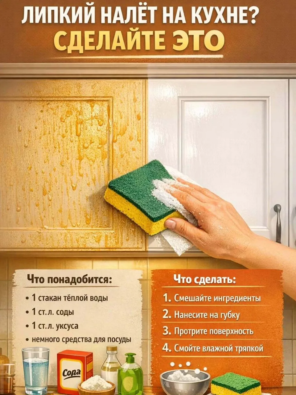 Отправь тому, кто любит чистую кухню