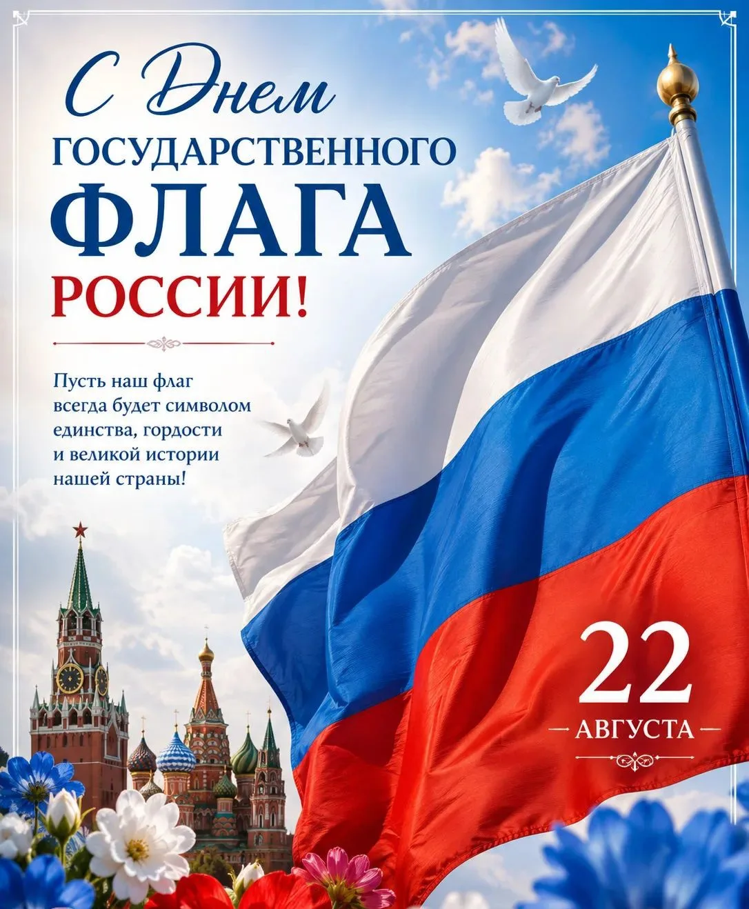 22 августа в России отмечается День Государственного флага Российской Федерации. Этот п...