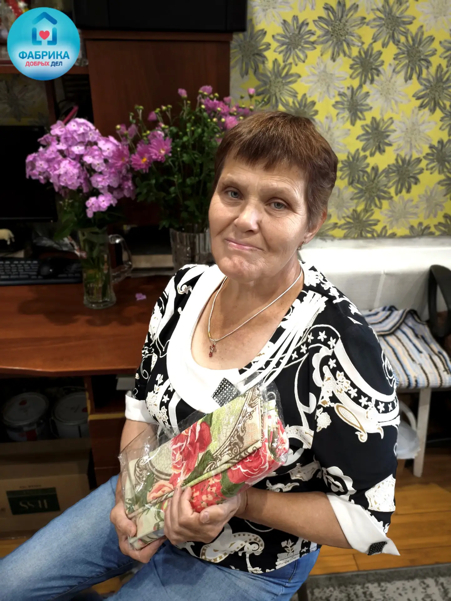 Поздравили с юбилеем неутомимую труженицу 💐