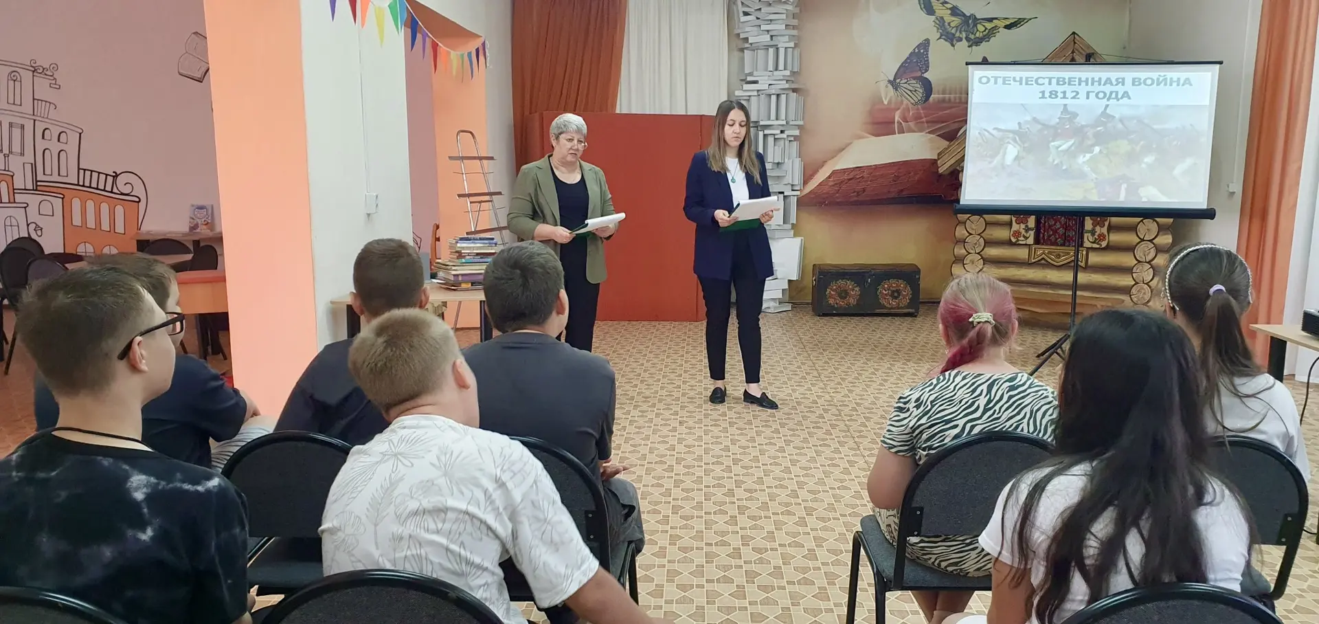 📚🎖️Центральная детская библиотека пригласила ребят летнего школьного лагеря Гимназии в увлекательн