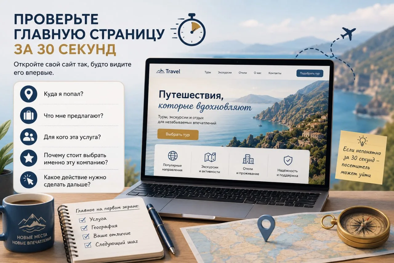 🔎 Проверьте главную страницу за 30 секунд