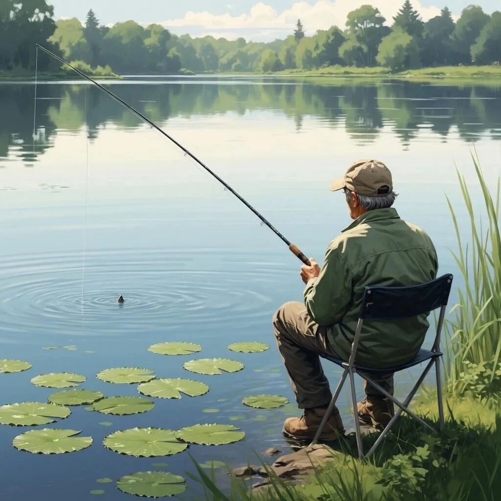 Маховая удочка в стоячей воде: просто и эффективно. 🎣