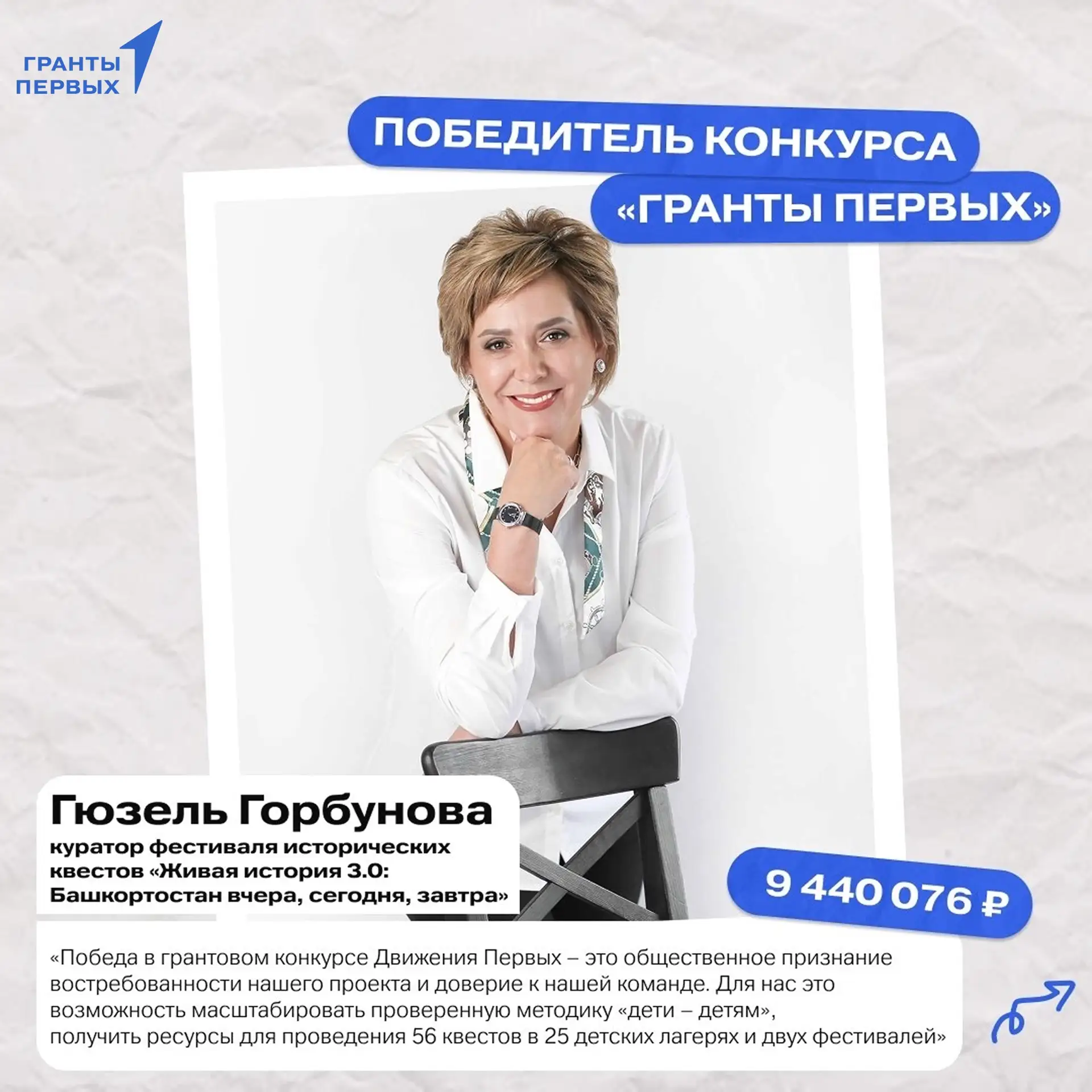 ⭐ Рассказываем о тех, кто меняет Республику Башкортостан!
 
«Живая история 3.0» – проект-победитель 