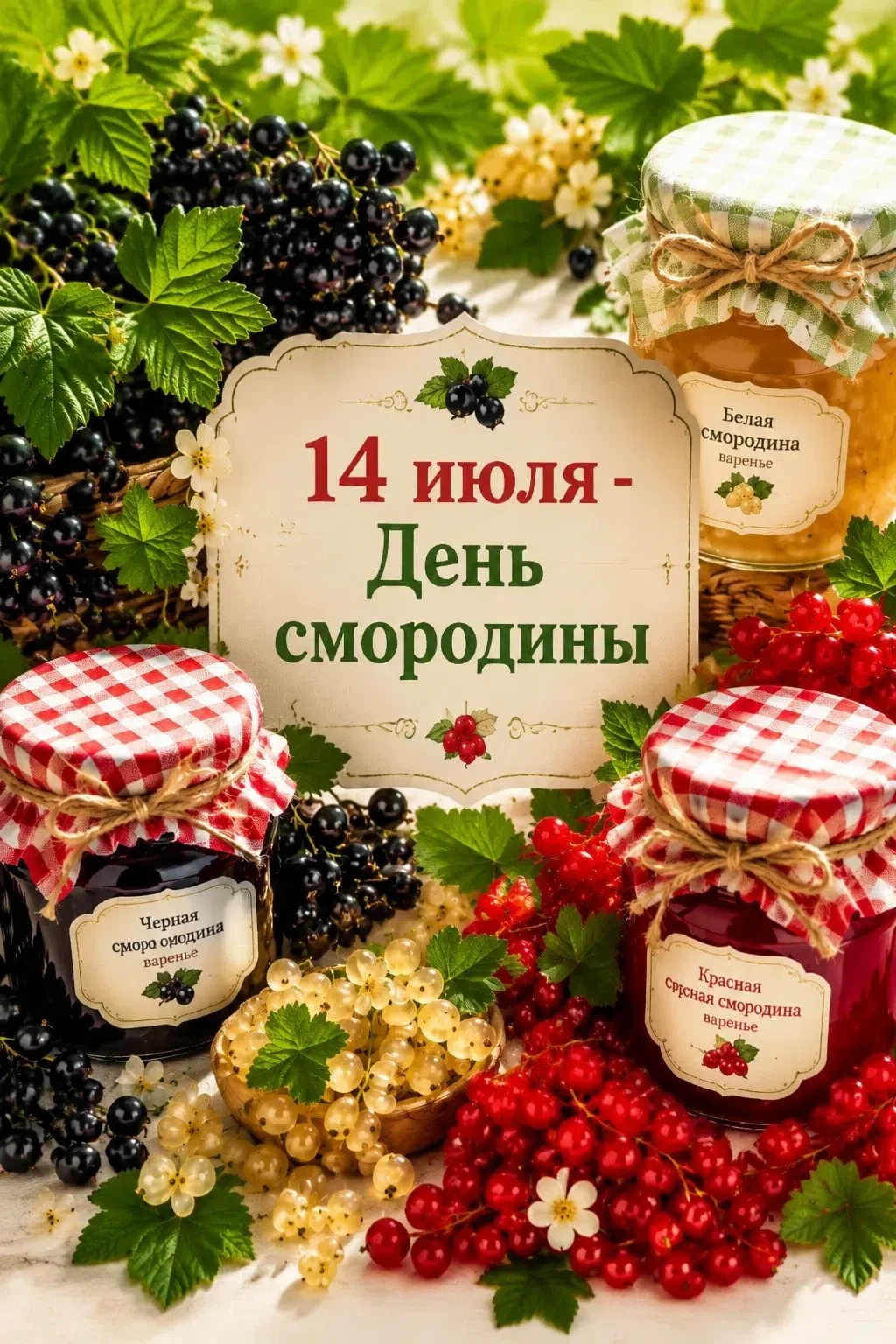 🍇 14 июля – наш сладкий праздник, День смородины! Даже на каникулах это отличный повод...