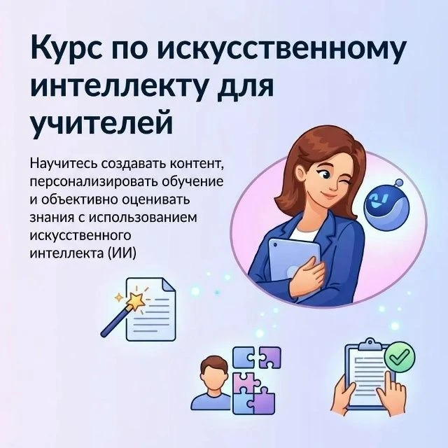 На «Госуслугах» открылась запись на бесплатный курс по ИИ для учителей