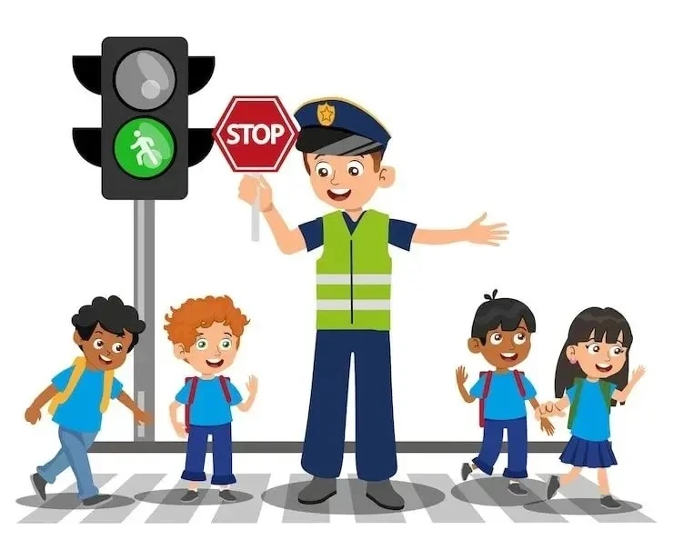 ⚠️          Маленькие пешеходы — большая     
                          Ответственность

🚦 Стой. По