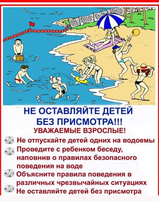 К сведению! памятки о безопасности на воде!
