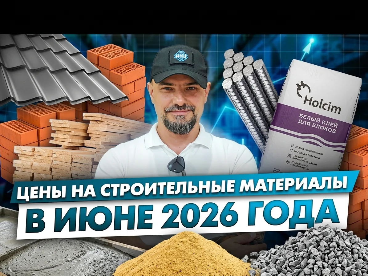 Цены на основные строительные материалы в июне 2026 года. #ритмстрой #ценыматериалы