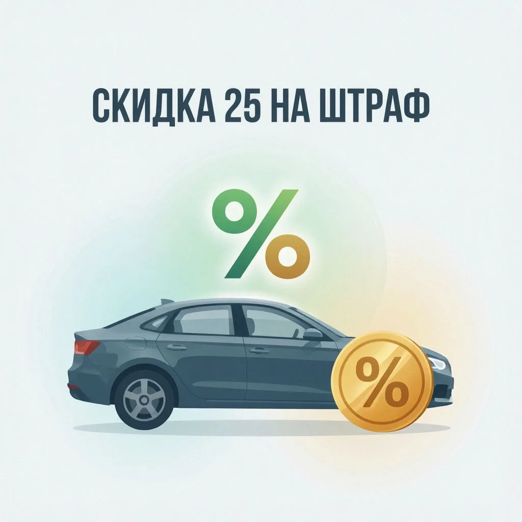 💸 СКИДКА 25% НА ШТРАФ ГАИ: КАК НЕ ПЕРЕПЛАТИТЬ (И КОГДА СКИДКИ НЕТ)