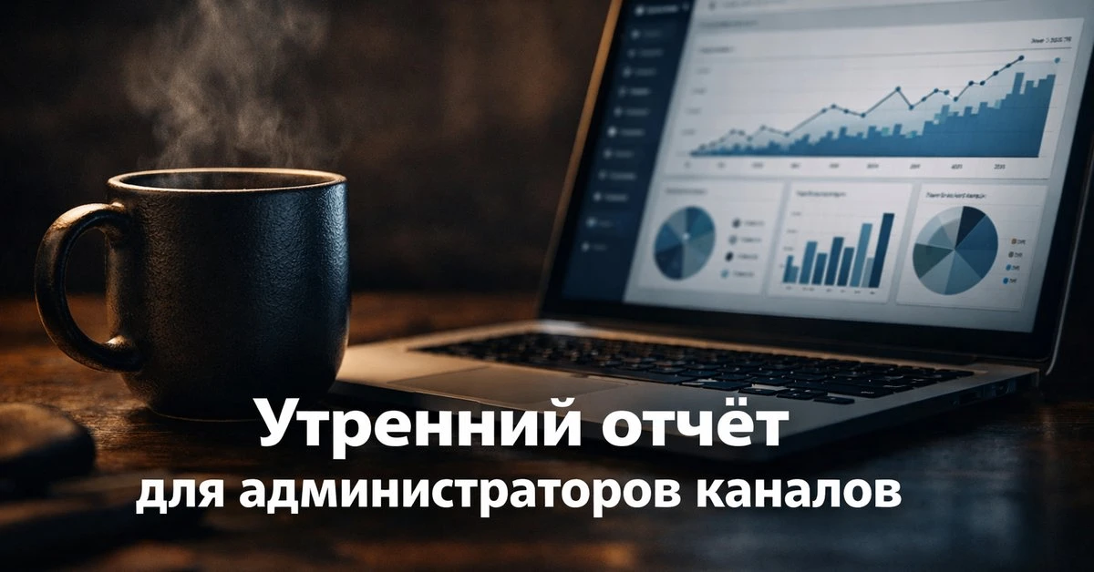 Многие админы уже получили первый утренний отчёт по своему каналу   📊 Вот как это выглядит: ⚡️ Дэйли
