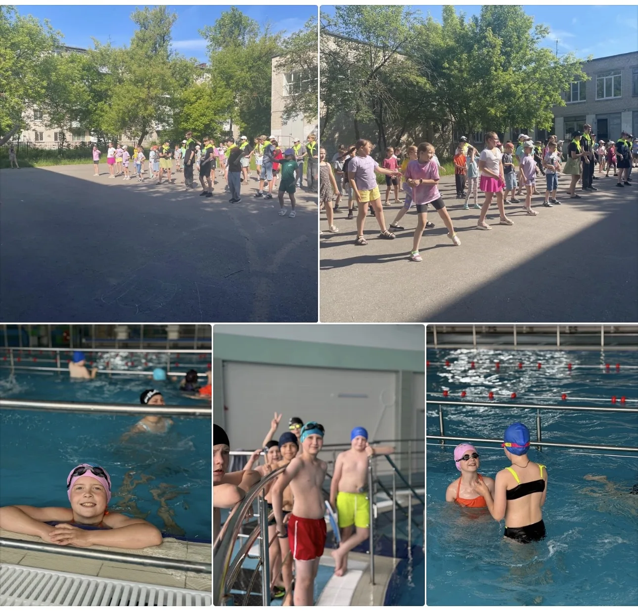 Летний школьный лагерь "Солнышко": День шестой🥳🏊‍♂️

Наше утро началось с бодрой зарядки ✨, провед