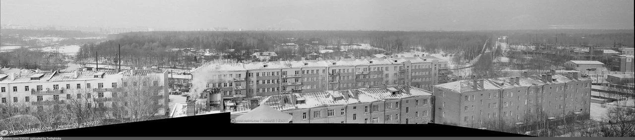 Вид с крыши дома 11 корпус 1 по Миллионной улице