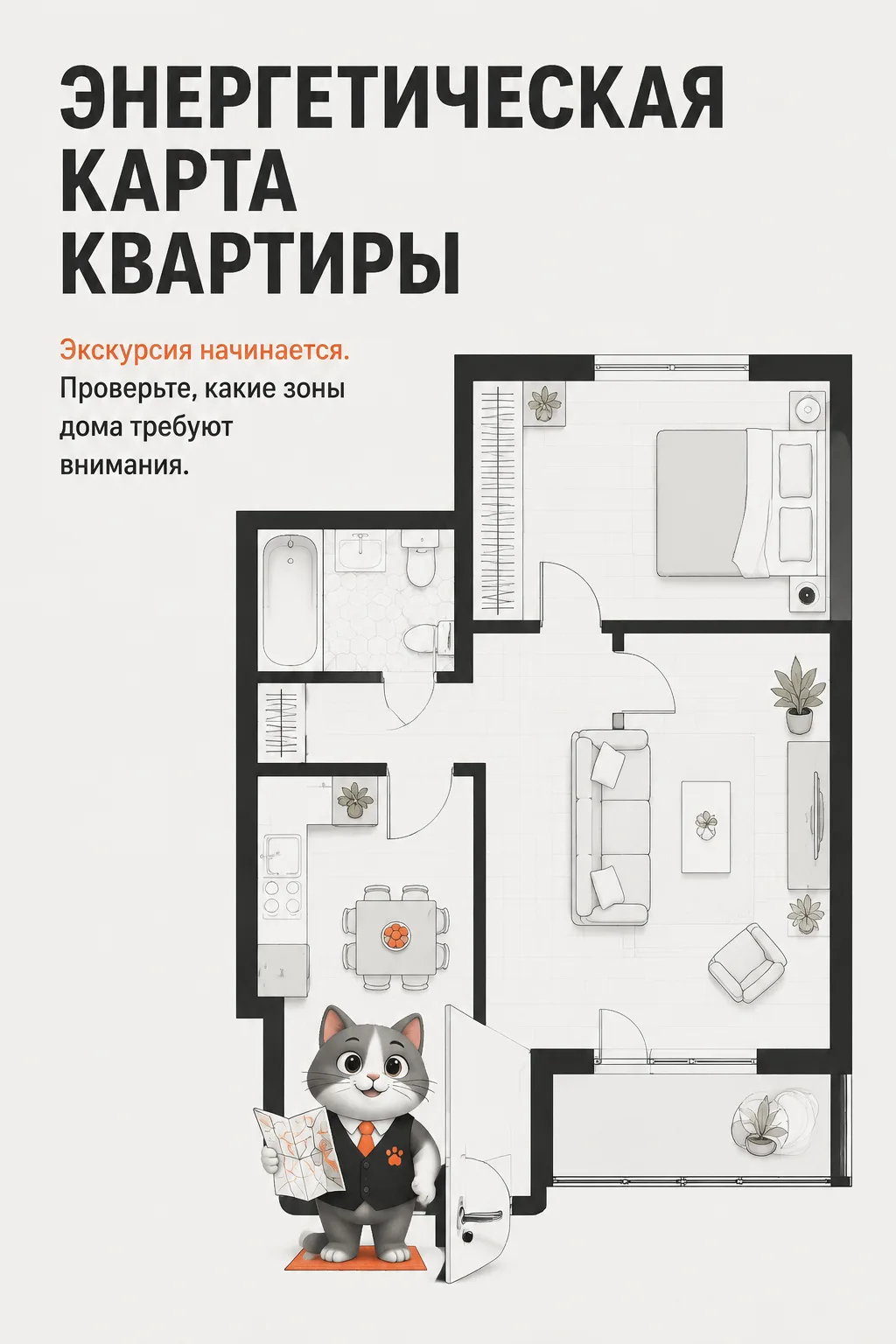 Добро пожаловать на экскурсию по квартире, где у каждой комнаты есть своя энергетическа...