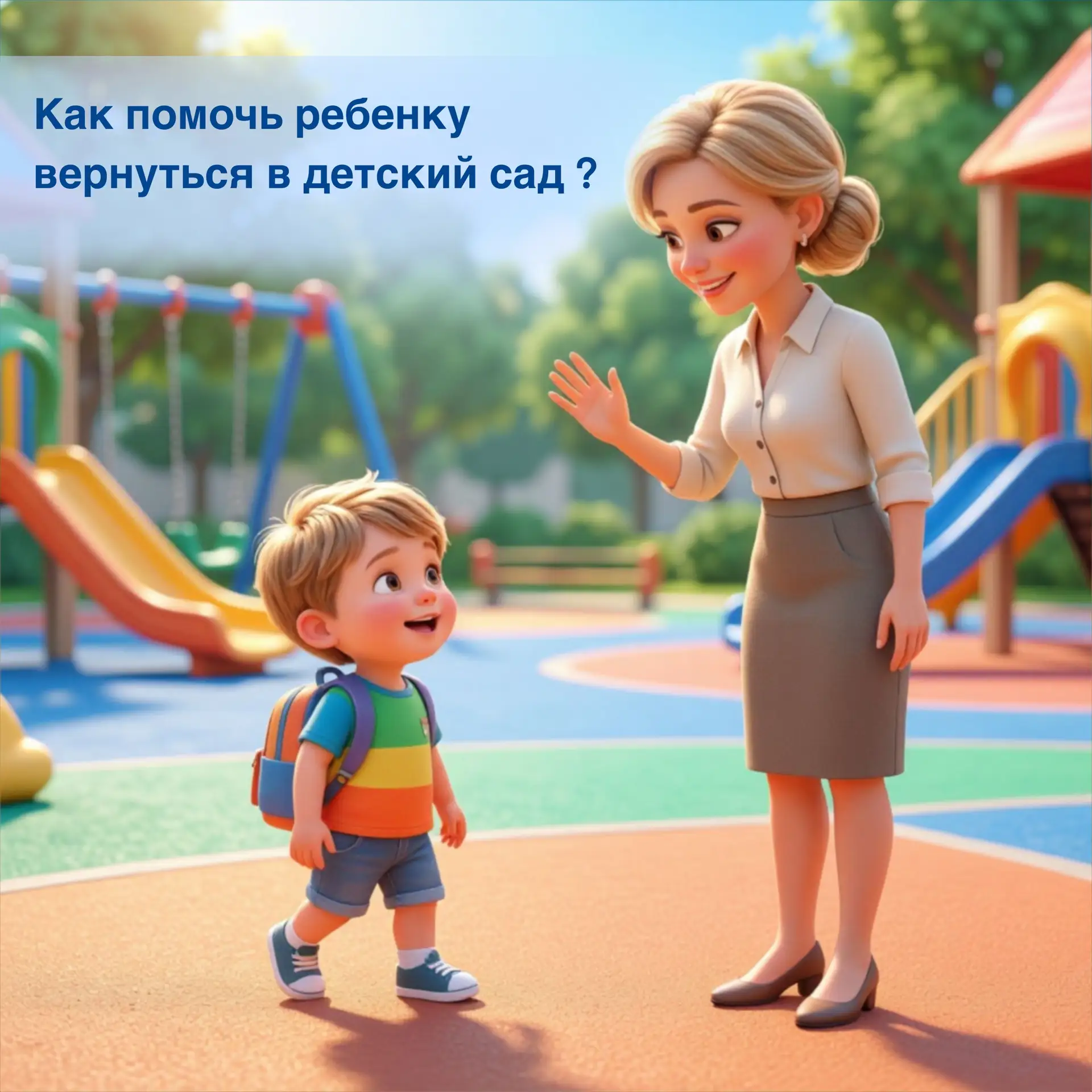 🧸 Как помочь ребёнку плавно вернуться в сад 
Летние каникулы — это радость, солнце и свобода от буд