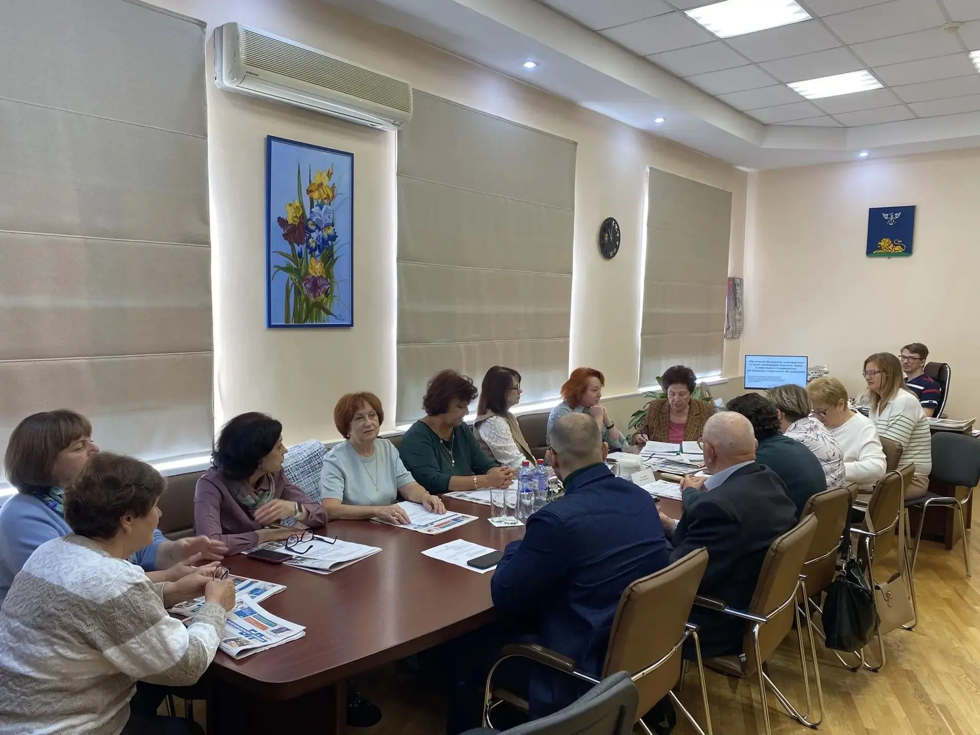 Очередное заседание Общественного совета при министерстве социальной защиты населения и...