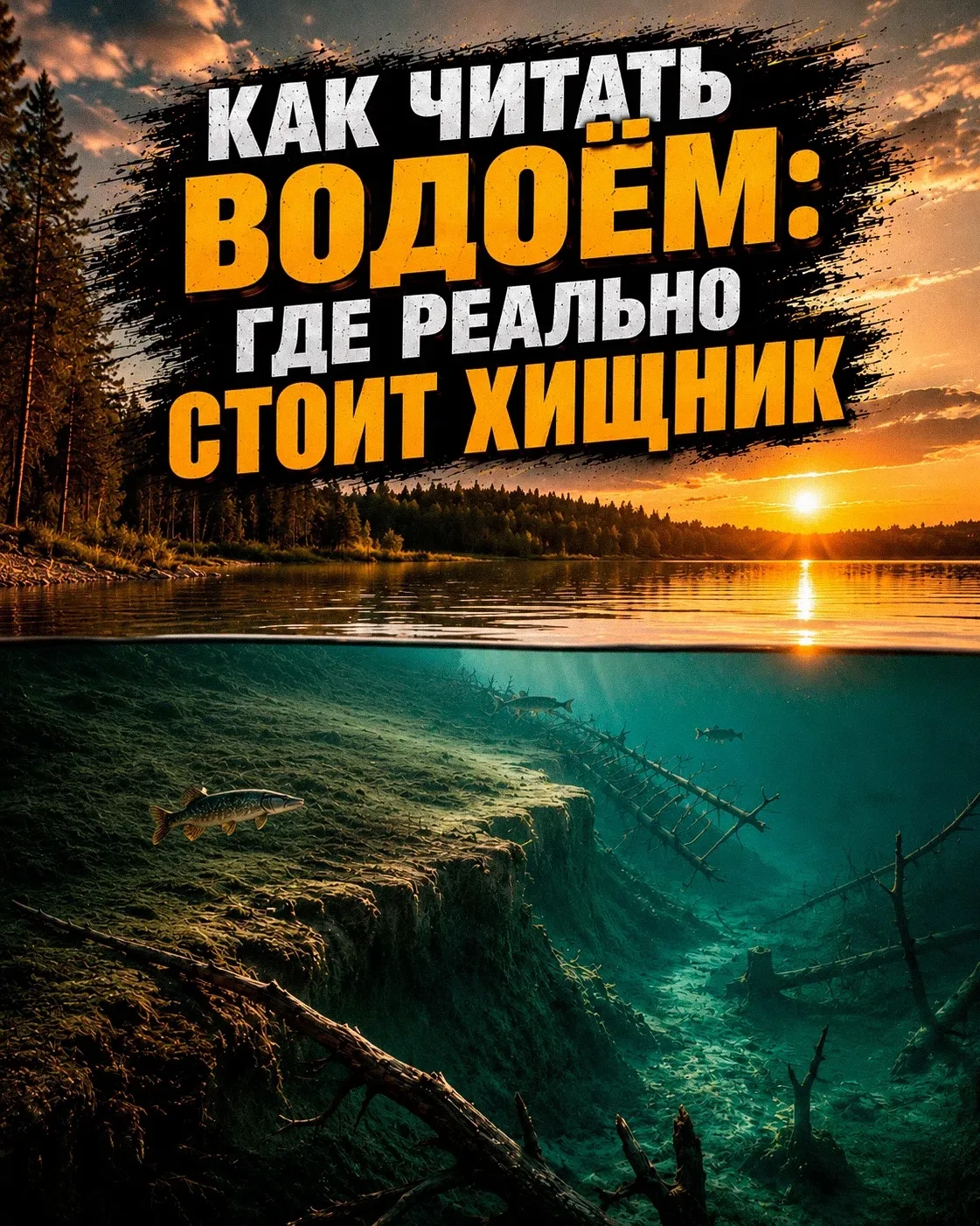 Как читать водоём: где реально стоит хищник 🎣