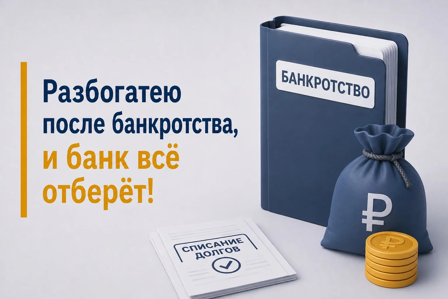 Разбогатею после банкротства, и банк всё отберёт!