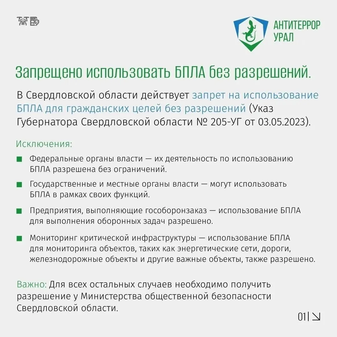 Решили поснимать мероприятие с дрона? Готовьтесь заплатить штраф

В Свердловской области продолжает 