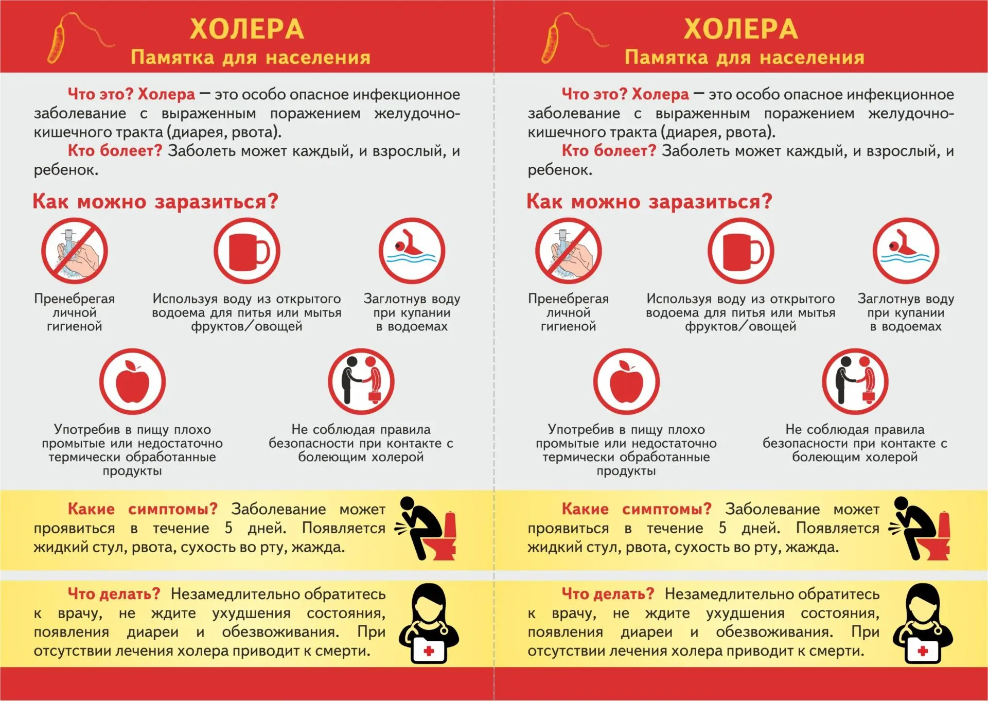📌Профилактика Холеры
