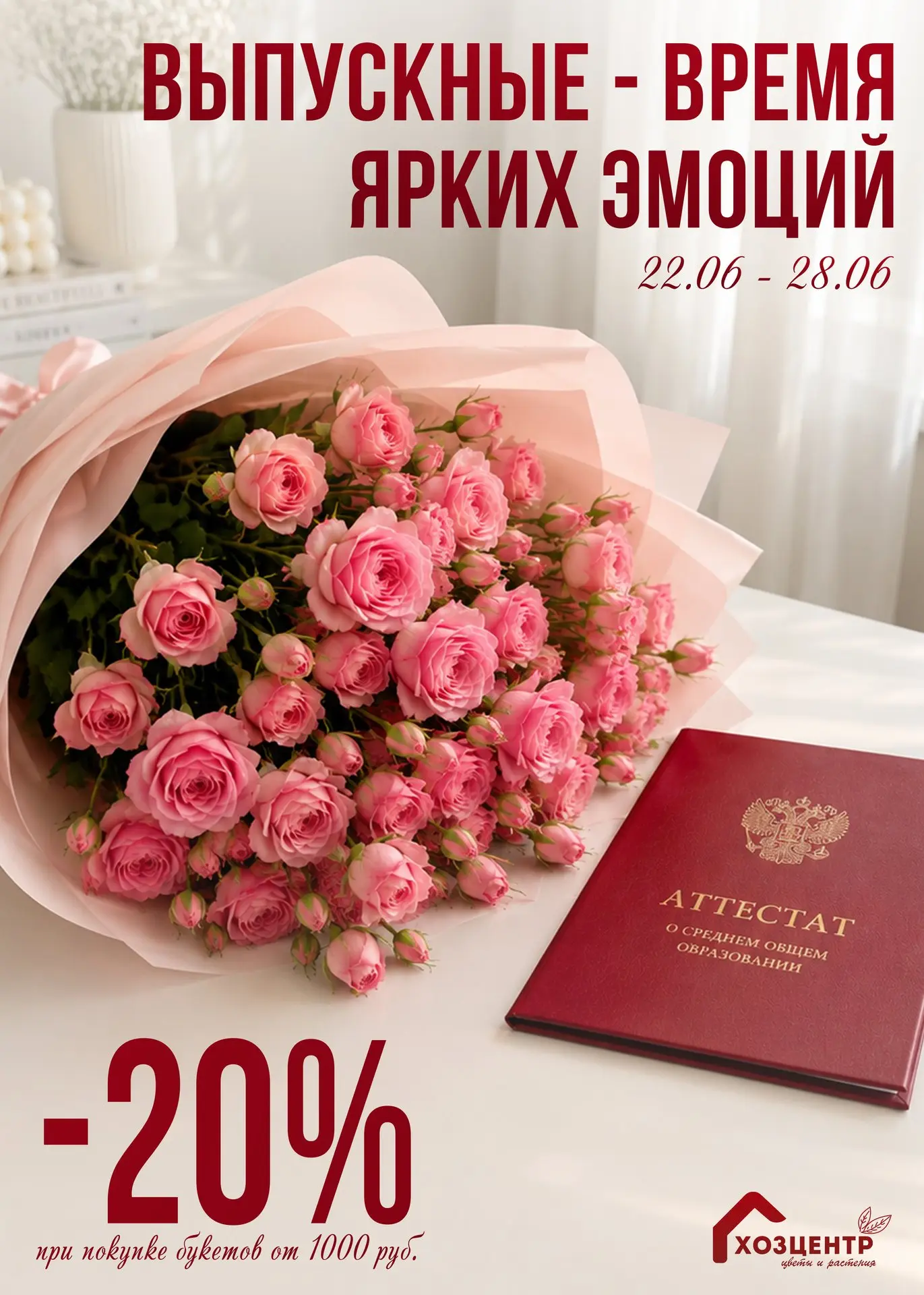 Выпускной уже на пороге — а значит, самое время позаботиться о букетах👩‍🎓🔔