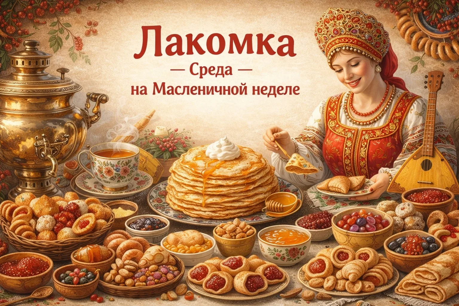 Третий день Масленицы- Лакомка!