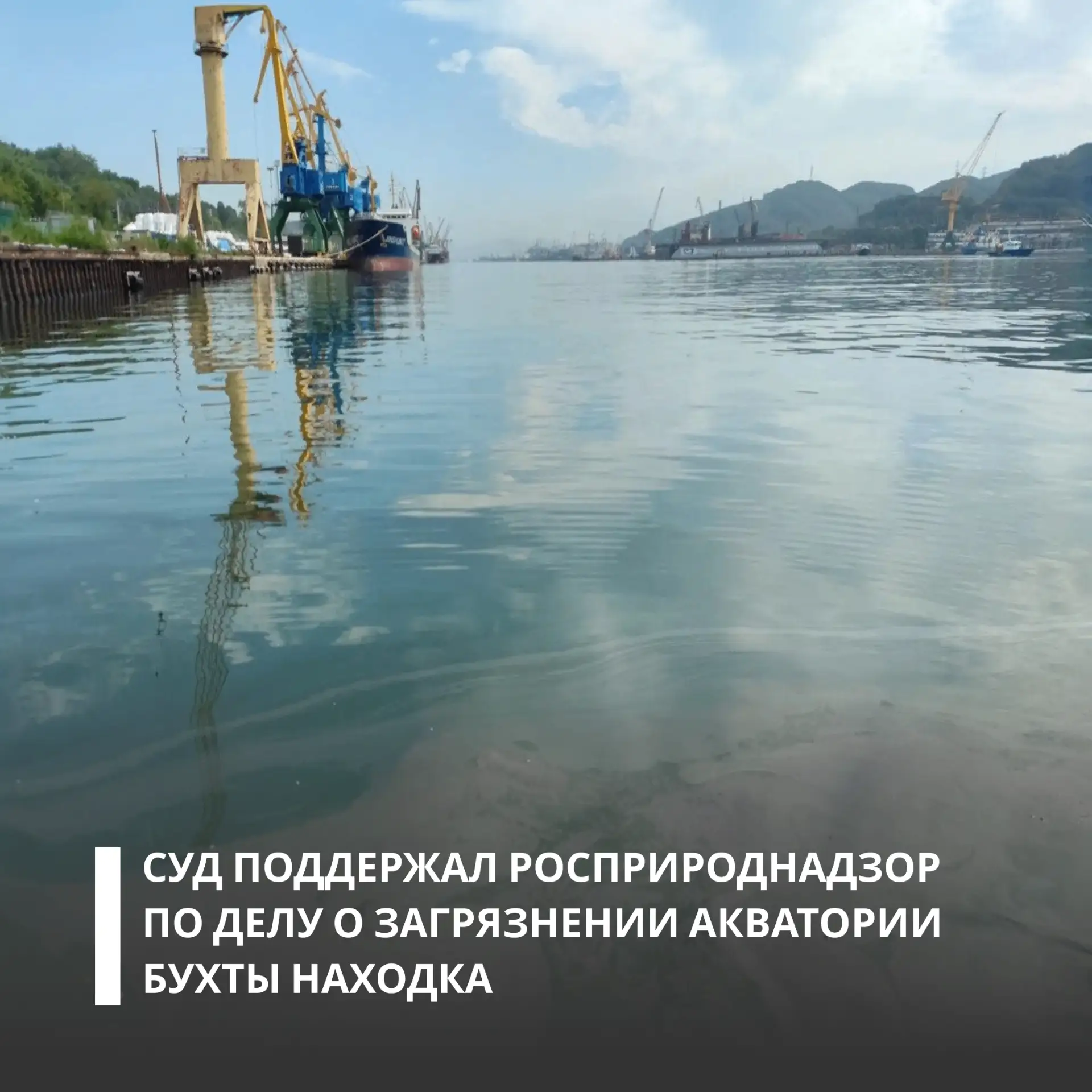 Суд поддержал Росприроднадзор по делу о загрязнении акватории бухты Находка