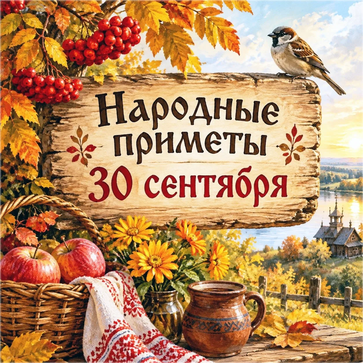 🌿 30 сентября — Народные приметы 🌿