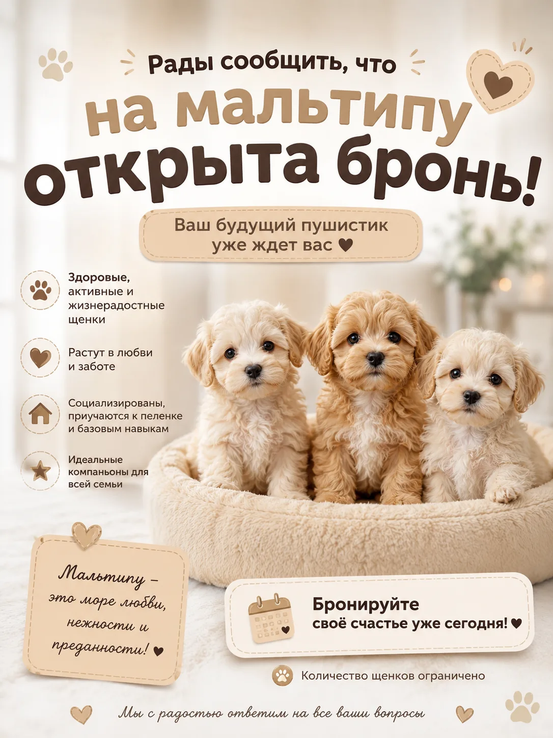 Уважаемые будущие владельцы! 🤗