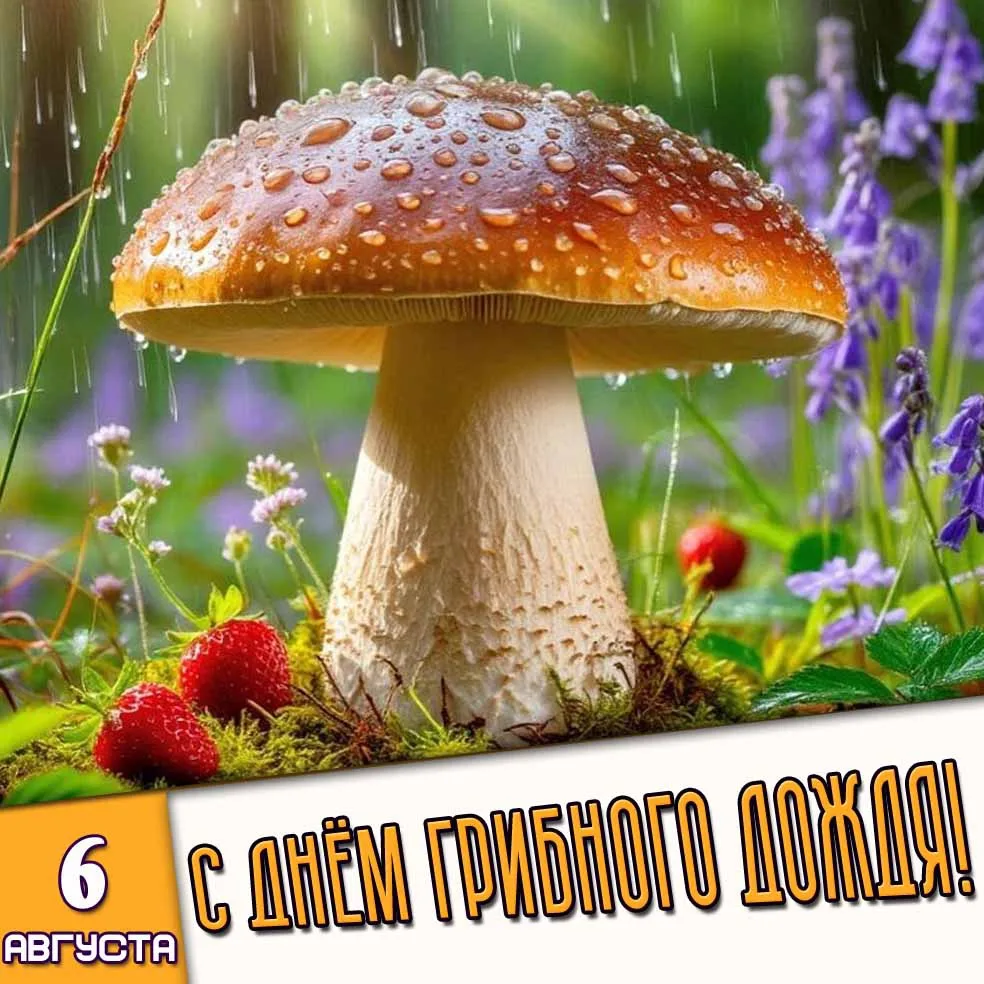 💧 6 августа- День грибного дождя