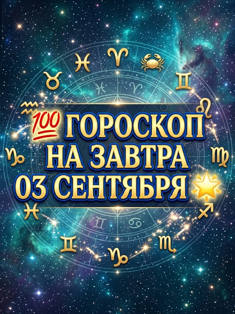 💯 Гороскоп на завтра 03 сентября 🌟