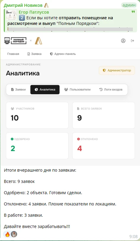 Уже одобрено 2 объекта Полный Порядок 🔥

Вчера вечером только закончился практикум. Некоторые участ