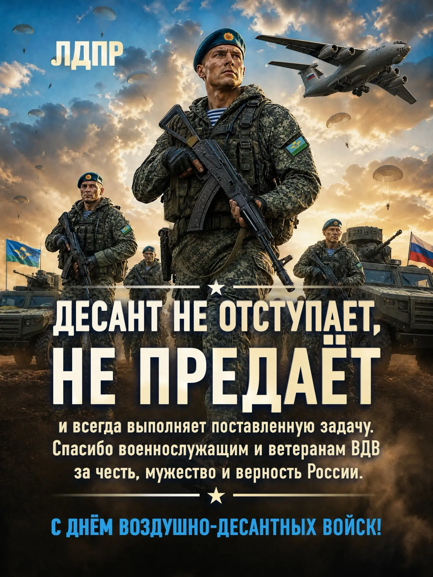 🇷🇺С ДНЁМ ВОЗДУШНО-ДЕСАНТНЫХ ВОЙСК!