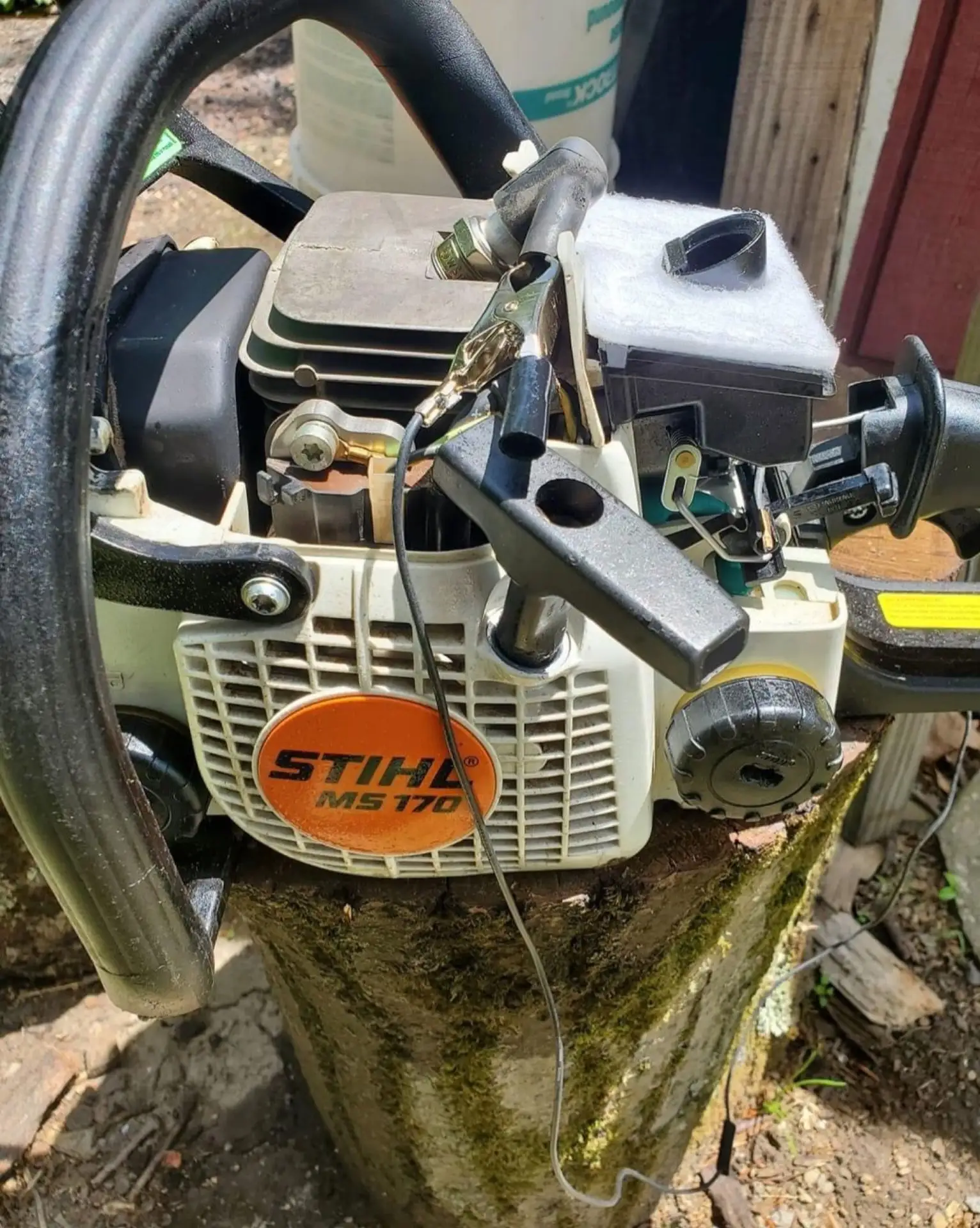 Как выставить обороты нa STIHL MS 170/180, если