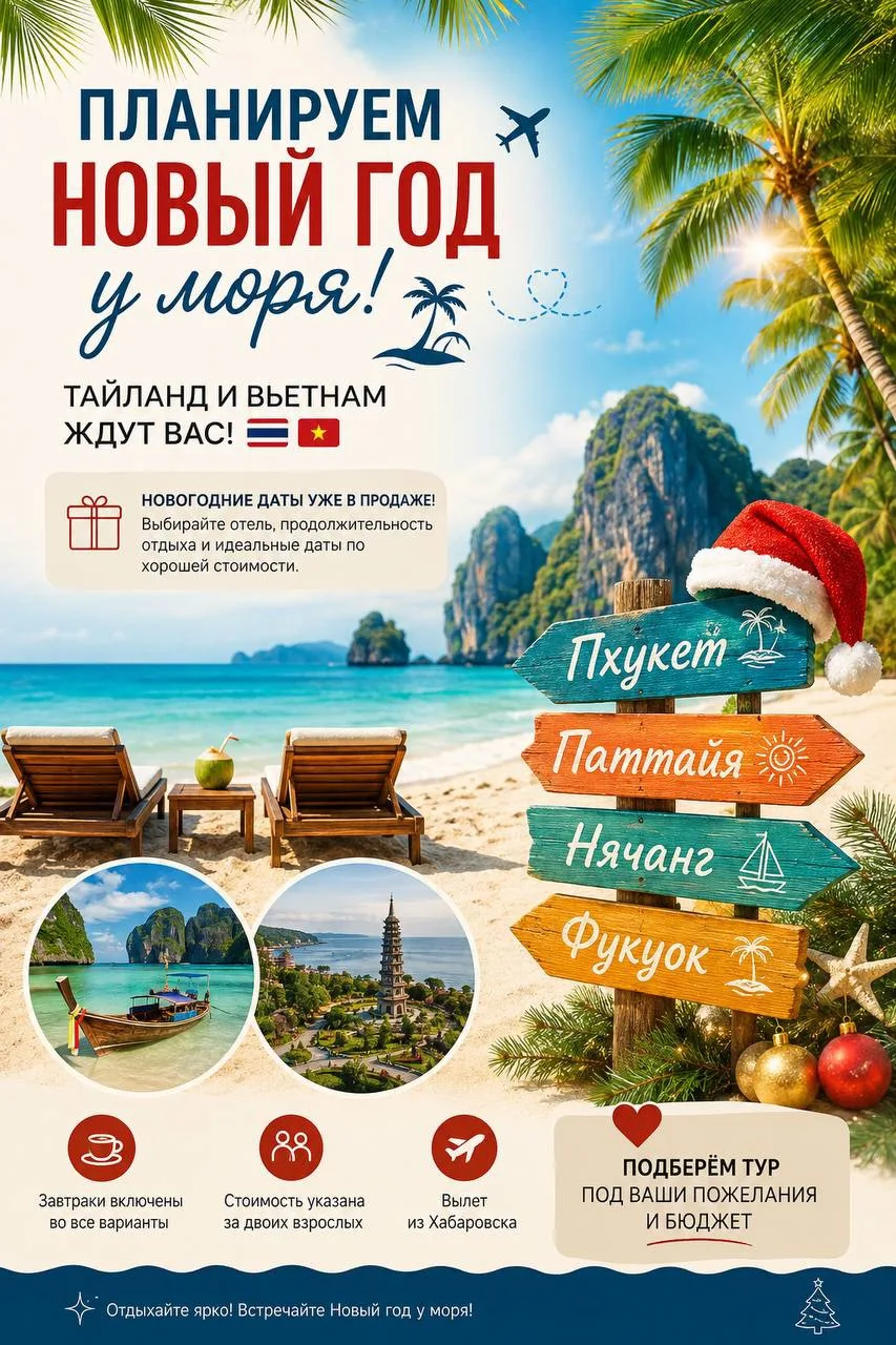 🎄 ПЛАНИРУЕМ НОВЫЙ ГОД У МОРЯ! ✈️🌴